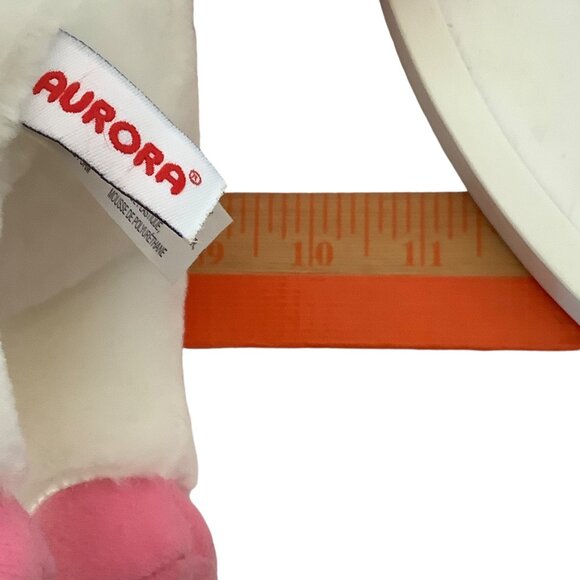 Round Up White Pony Plush Toy Aurora Pink Cowboy Hat Western Rodeo Pink 9” NWT - Picture 5 of 8